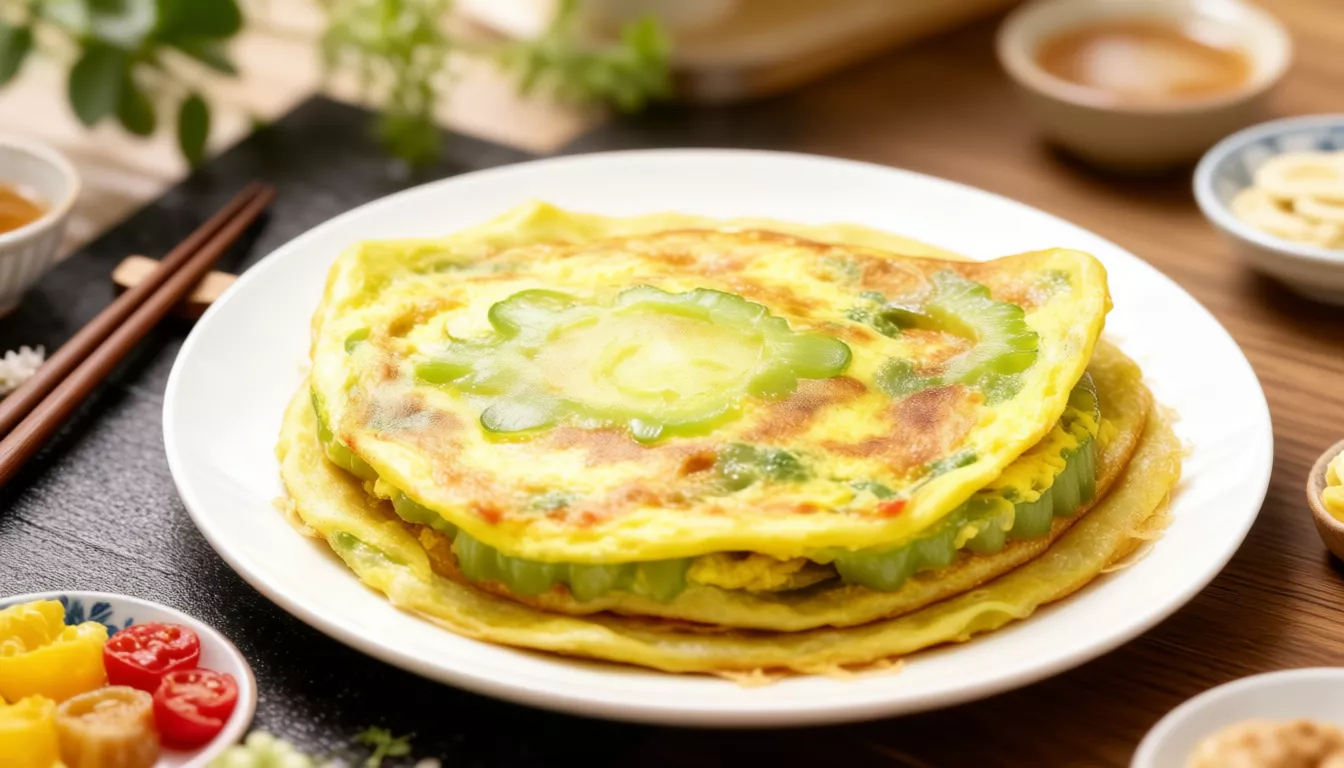 苦瓜鸡蛋早餐饼