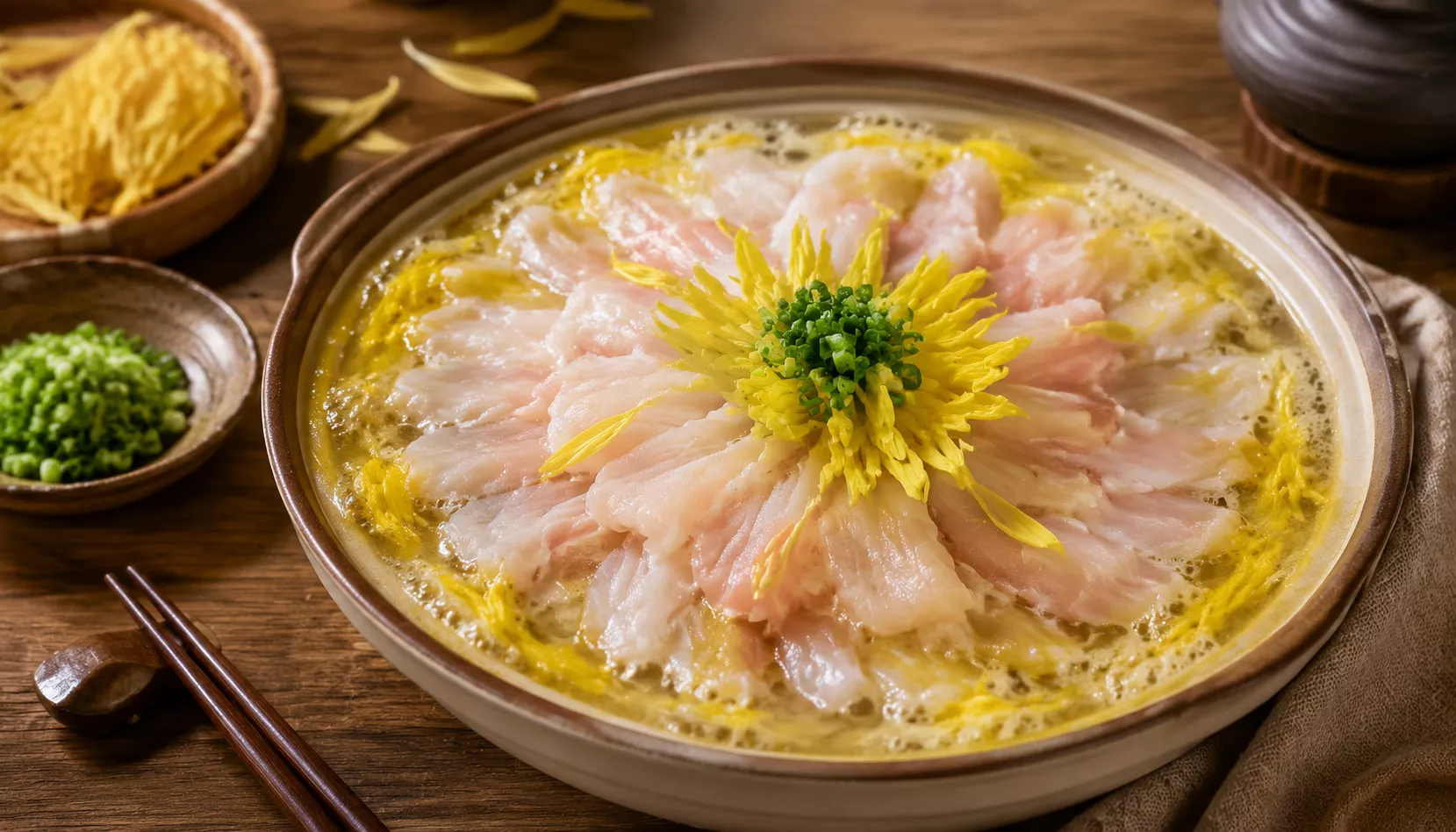 生片菊花火锅