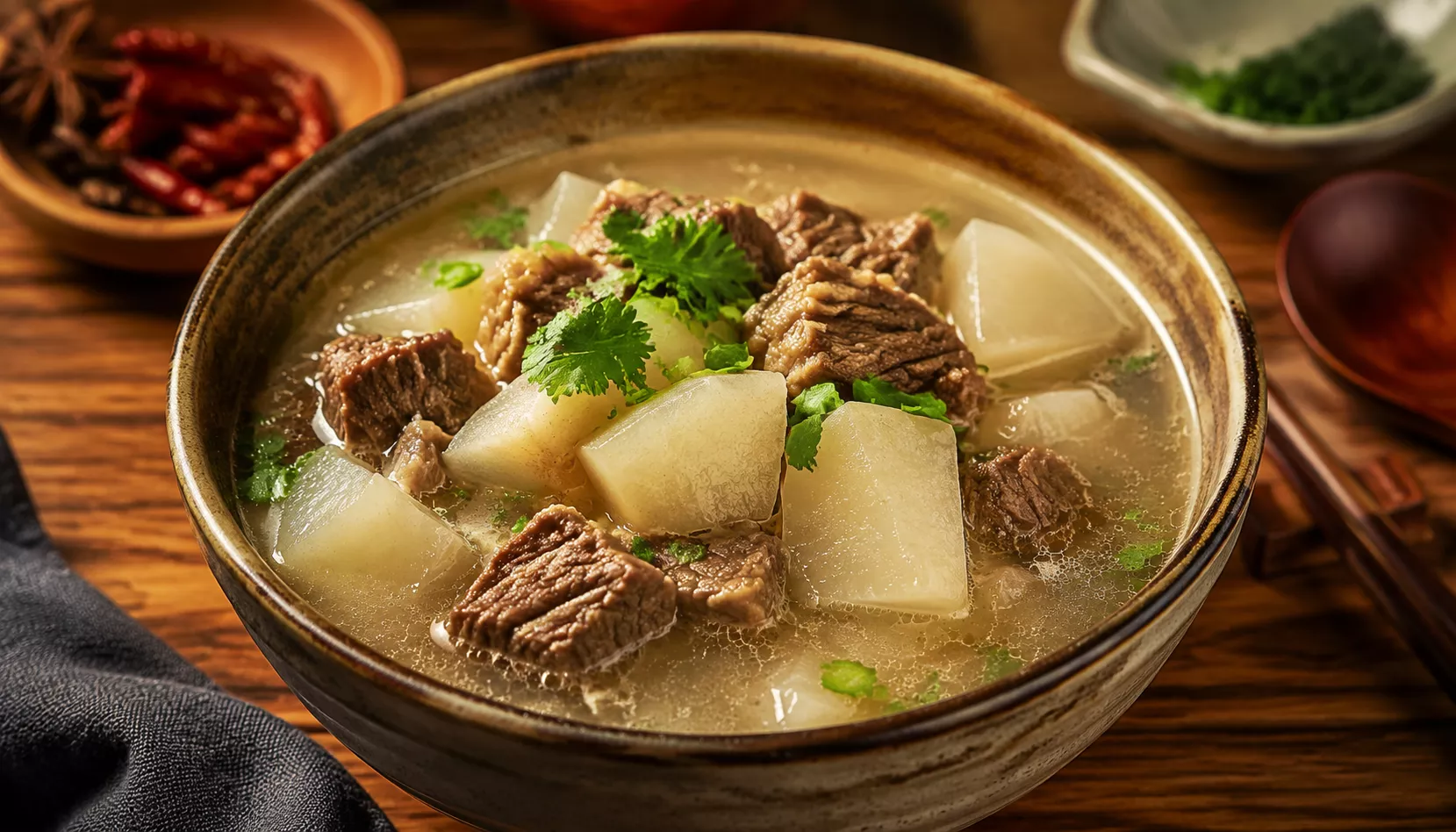 萝卜炖牛腩汤