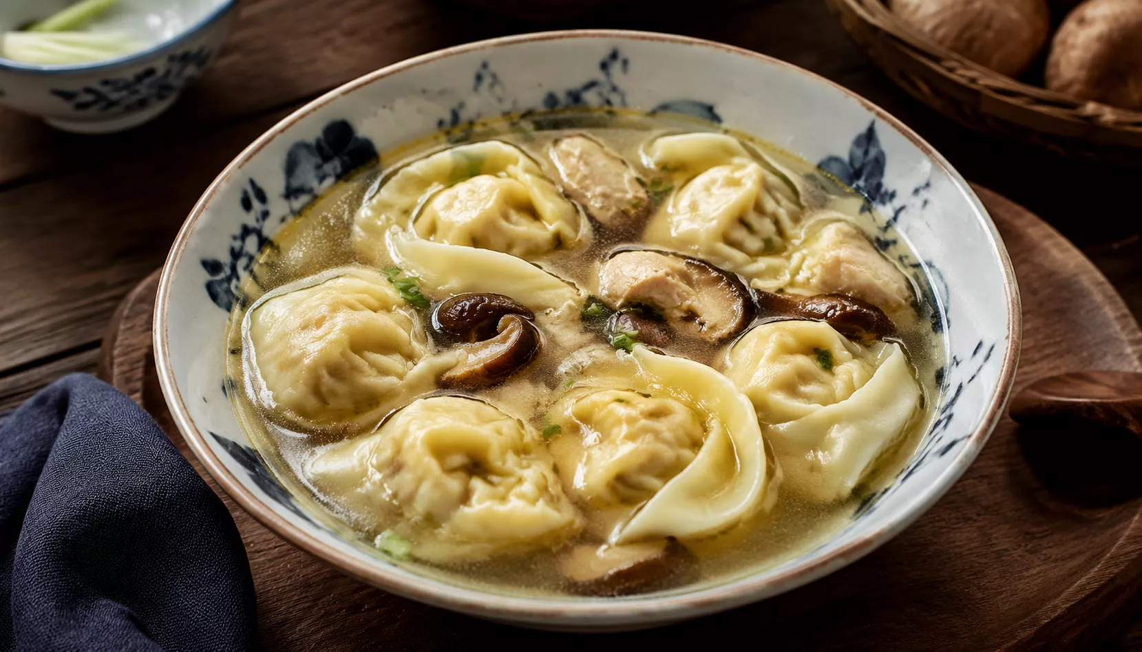 冬菇鸡饺