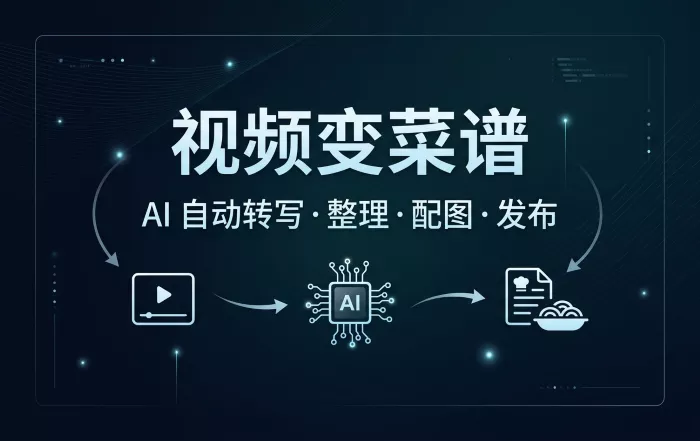 从视频到文章：AI 自动生成美食教程